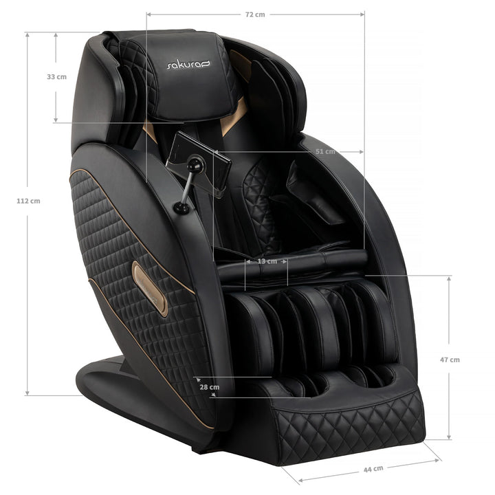 Massagesessel Elektrisch Sakura Standard 801 Schwarz - Bild 18