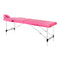 Massageliege Klappbar Komfort Activ Fizjo 2 Zonen Aluminium Rosa