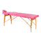 Massageliege Klappbar Komfort Activ Fizjo 2 Zonen Holz Rosa