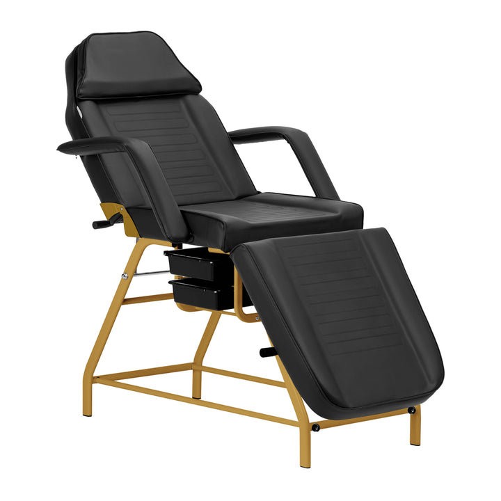Kosmetikliege 557G mit Schalen Gold-Schwarz