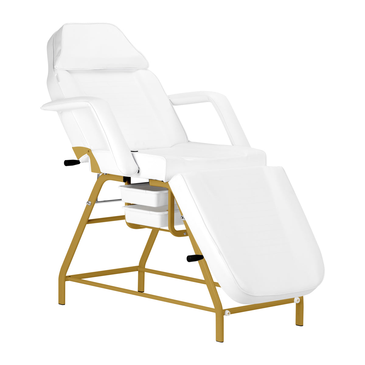 Kosmetikliege 557G mit Schalen Gold-Weiß