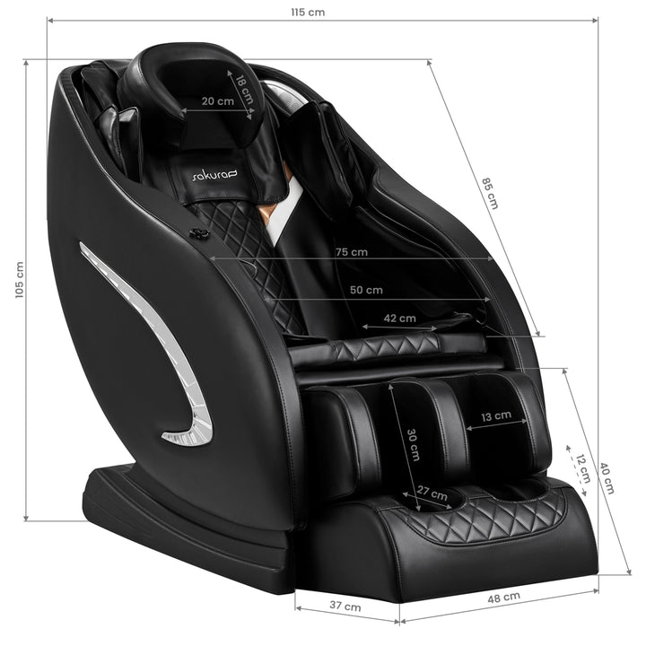 Massagesessel Elektrisch Sakura Classic 305 Schwarz - Bild 18