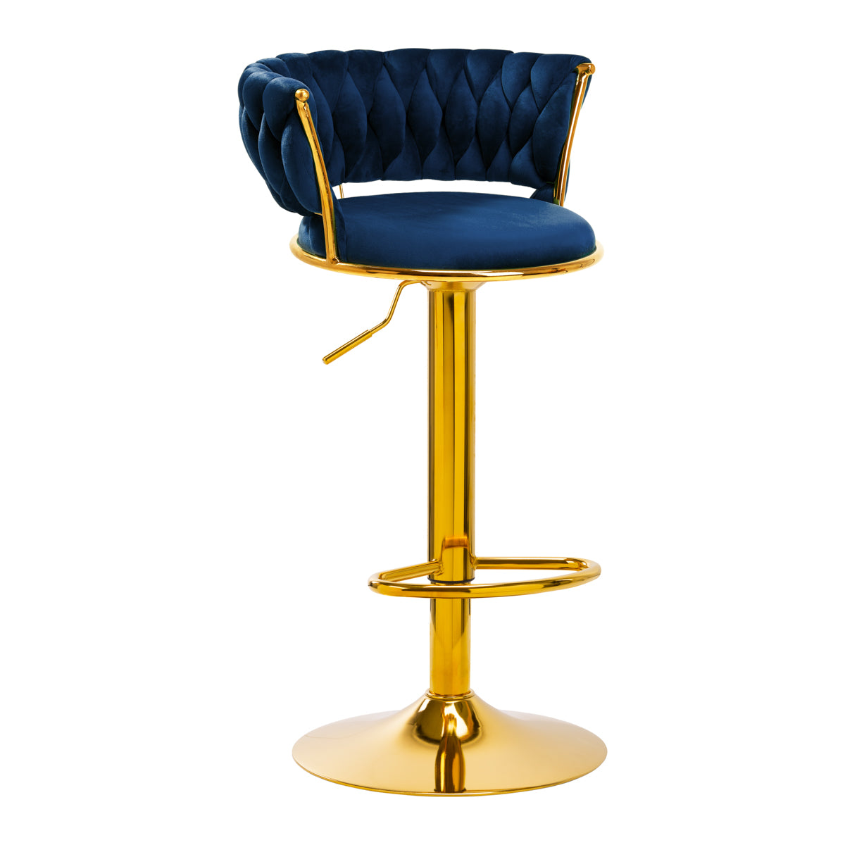 Barhocker 4Rico QS-B313a Samt Marineblau