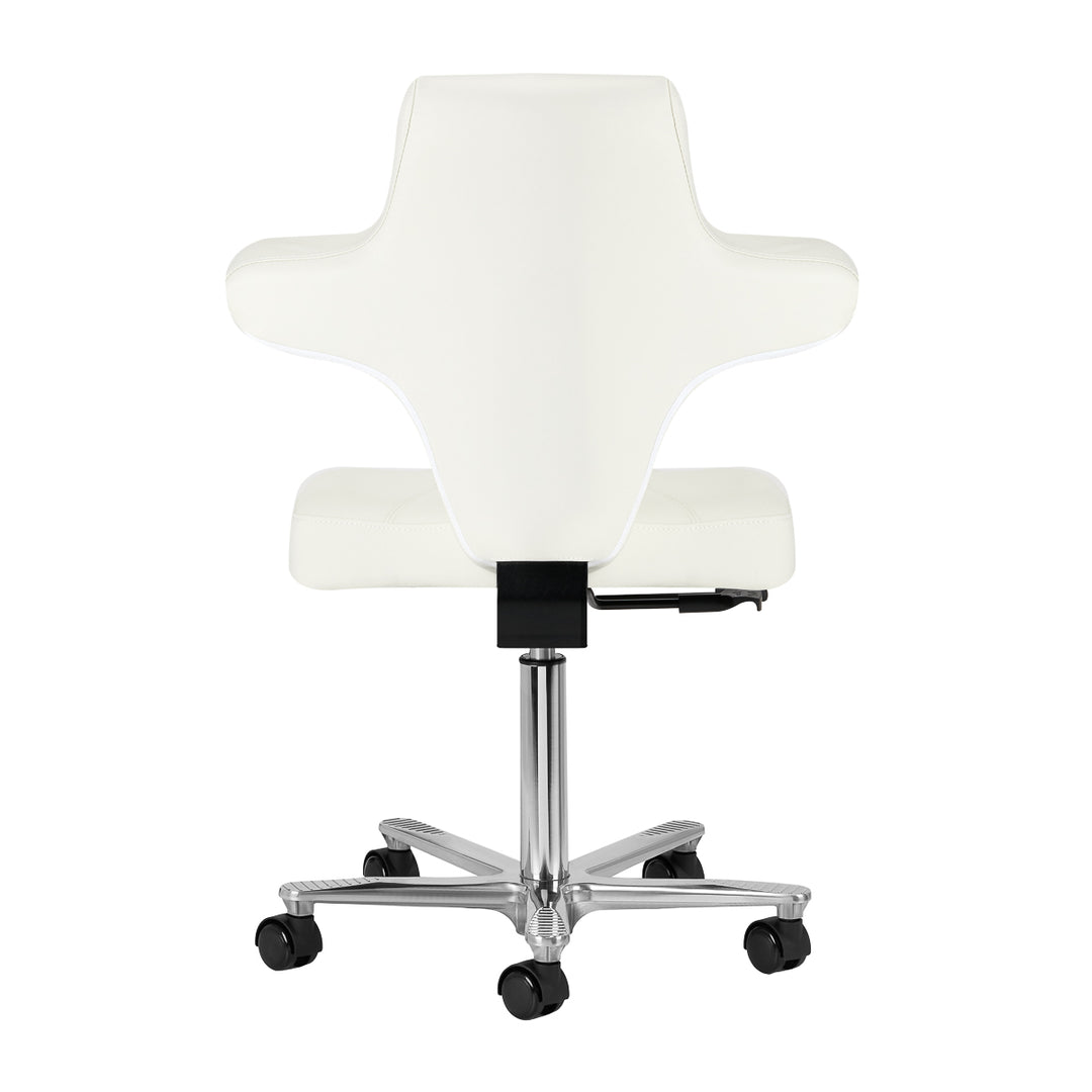 Rollhocker mit Lehne Azzurro Special 152 Weiß - Bild 3