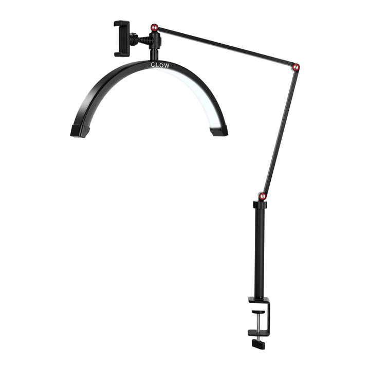 LED-Lampe mit Klemme und einstellbarer Farb- und Lichtintensität Glow MX3 Matt Schwarz