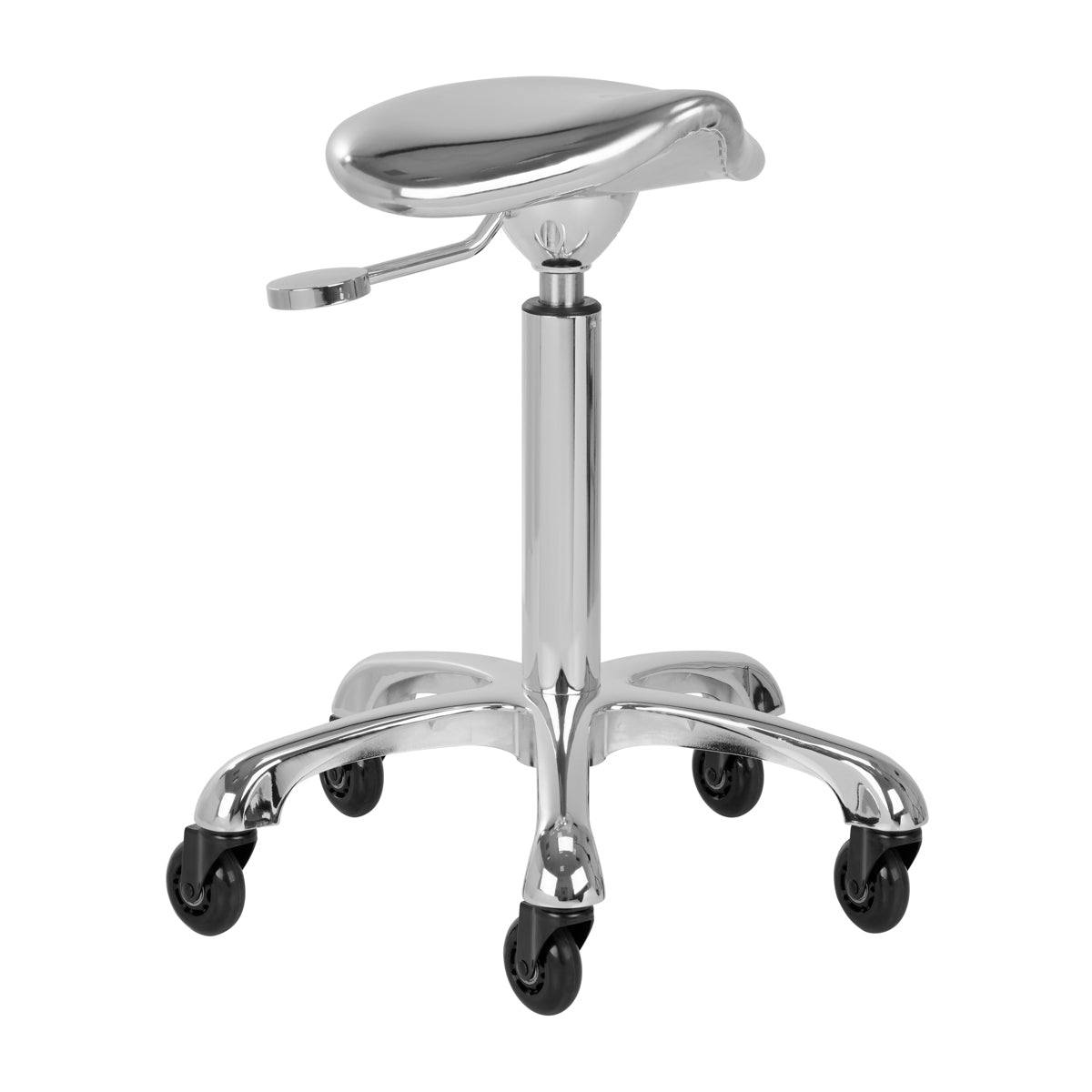 Rollhocker Höhenverstellbar Gabbiano Roll Speed Silber