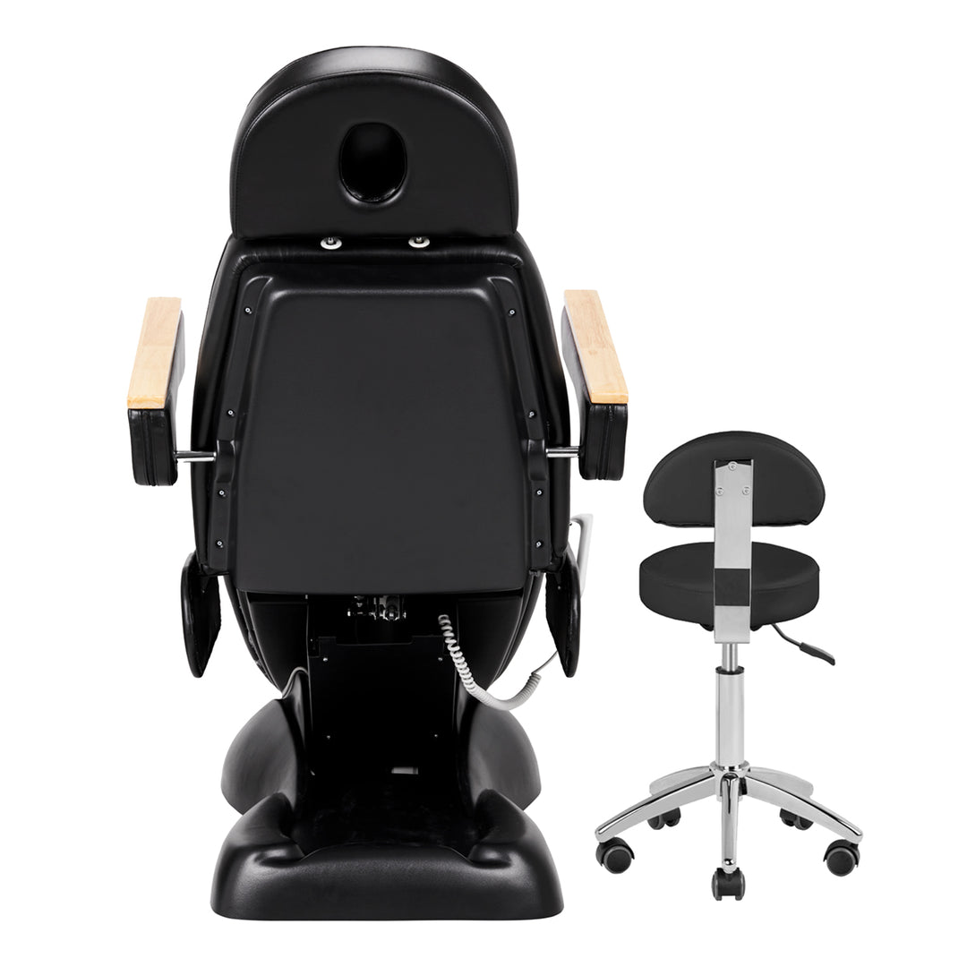 Elektrische Kosmetikliege Sillon Lux 273B 3 Motoren mit Hocker Schwarz - Bild 9