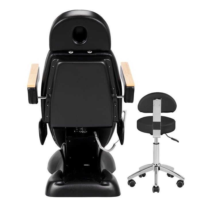 Elektrische Kosmetikliege Sillon Lux 273B 3 Motoren mit Hocker Schwarz - Bild 9
