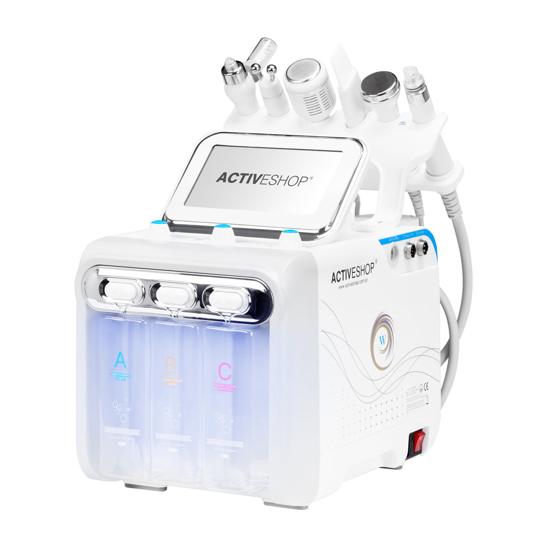 Hydrodermabrasion Gerät 6-in-1 Hydrogen H2+ New Generation Weiß