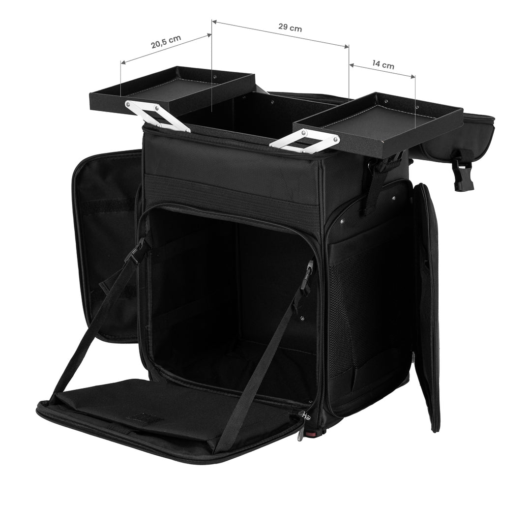Schminkkoffer Trolley Look 1328 Schwarz - Bild 16