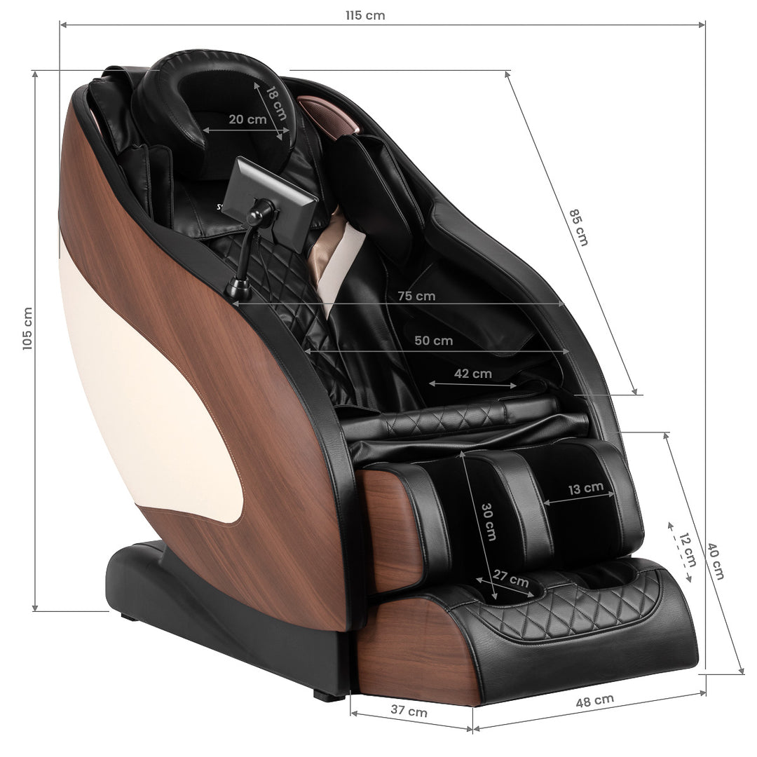 Massagesessel Elektrisch Sakura Classic 305 Braun-Holz - Bild 19