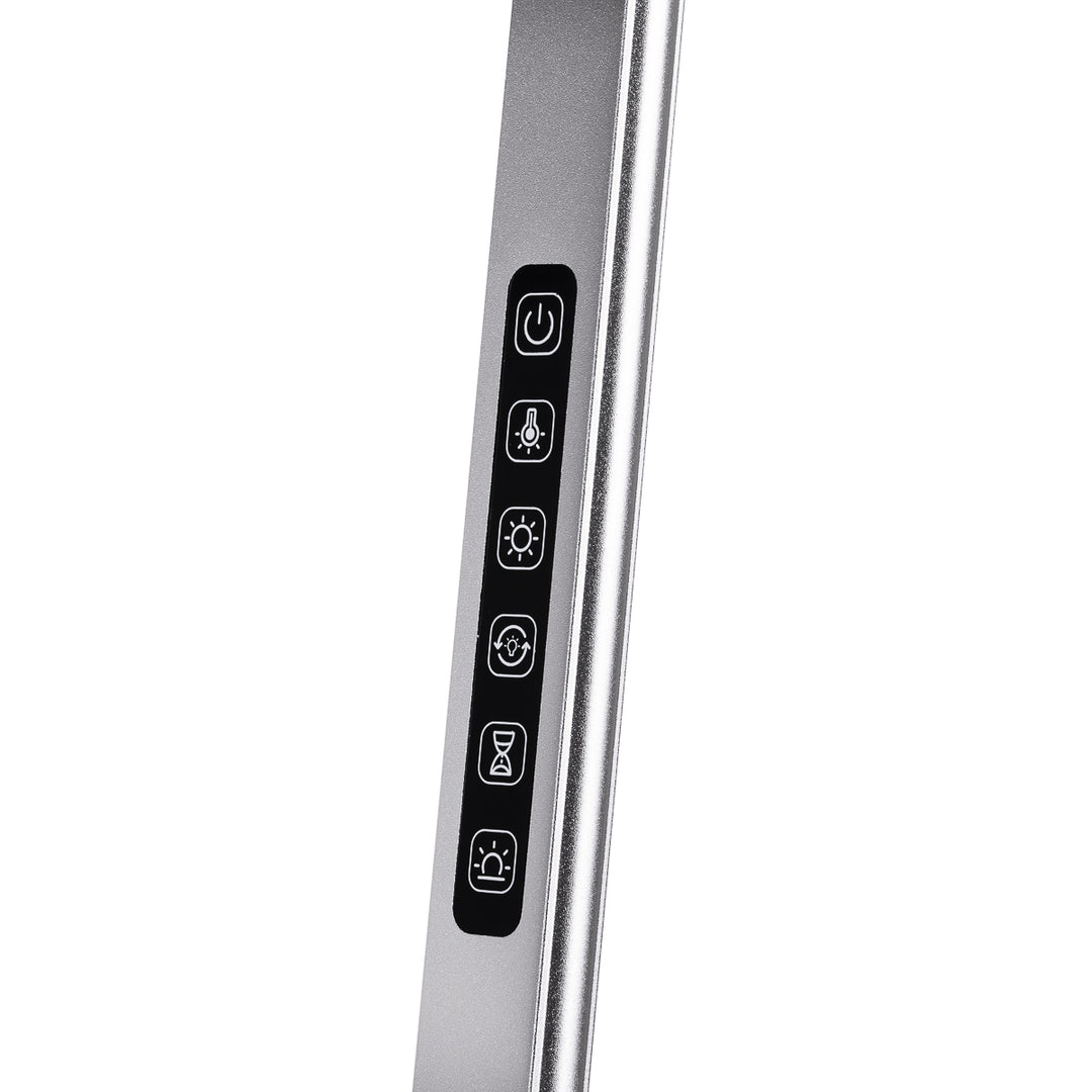 LED-Lampe mit Stativ und einstellbarer Farb- und Lichtintensität Yoga 22W Silber - Bild 5