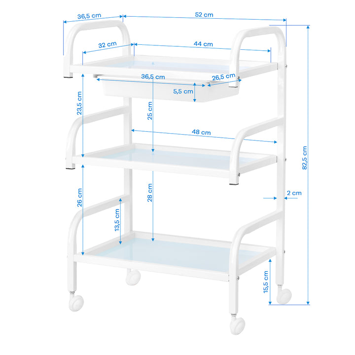 Kosmetikwagen Basic 121 Weiß - Bild 7