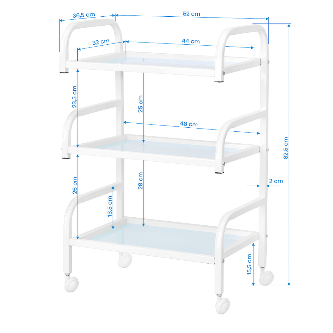 Kosmetikwagen Basic 122 Weiß - Bild 6