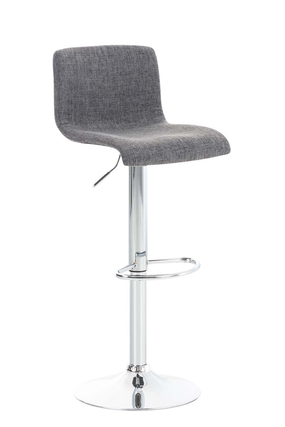 Barhocker 105 Stoff Hellgrau