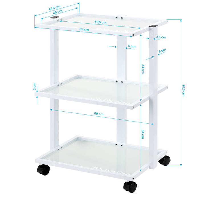 Kosmetikwagen Giovanni E40 Weiß - Bild 6