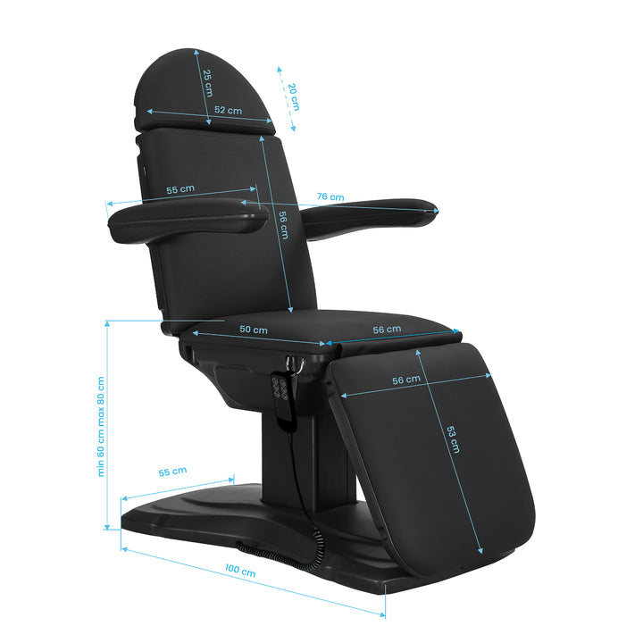 Elektrische Kosmetikliege Sillon Eclipse mit 3 Motoren Schwarz 10