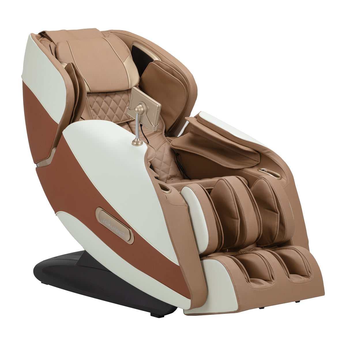 Massagesessel Elektrisch Sakura Luxury 808 Weiß-Beige