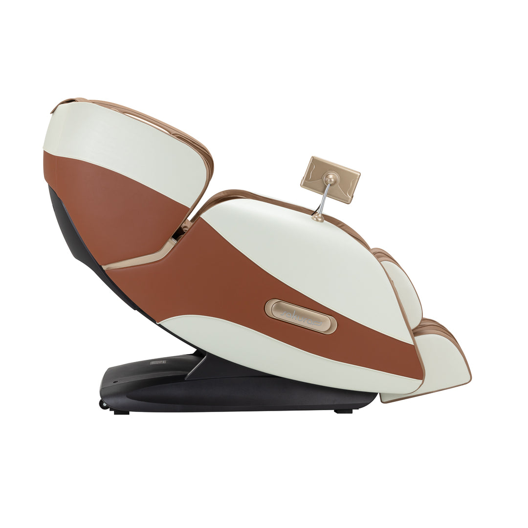 Massagesessel Elektrisch Sakura Luxury 808 Weiß-Beige - Bild 2