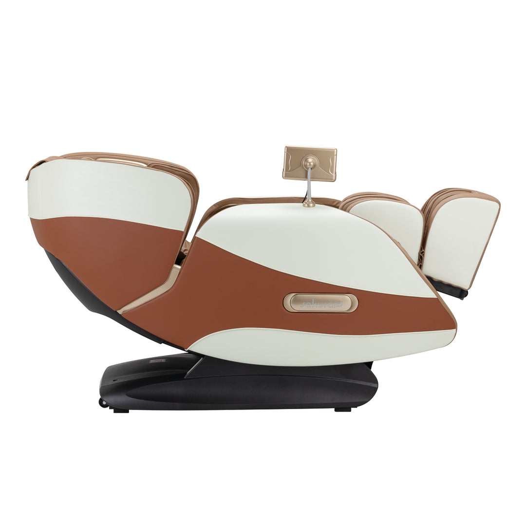 Massagesessel Elektrisch Sakura Luxury 808 Weiß-Beige - Bild 4