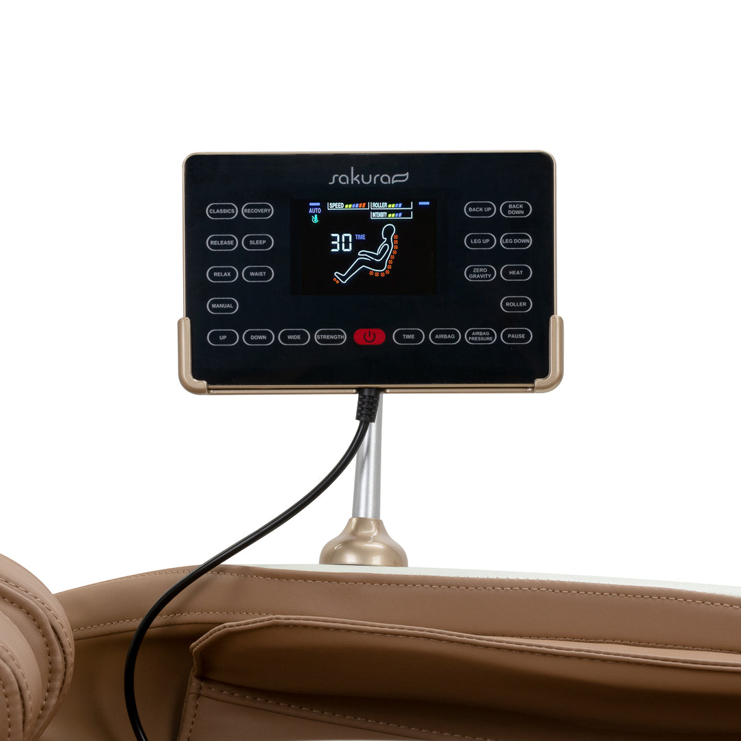 Massagesessel Elektrisch Sakura Luxury 808 Weiß-Beige - Bild 11