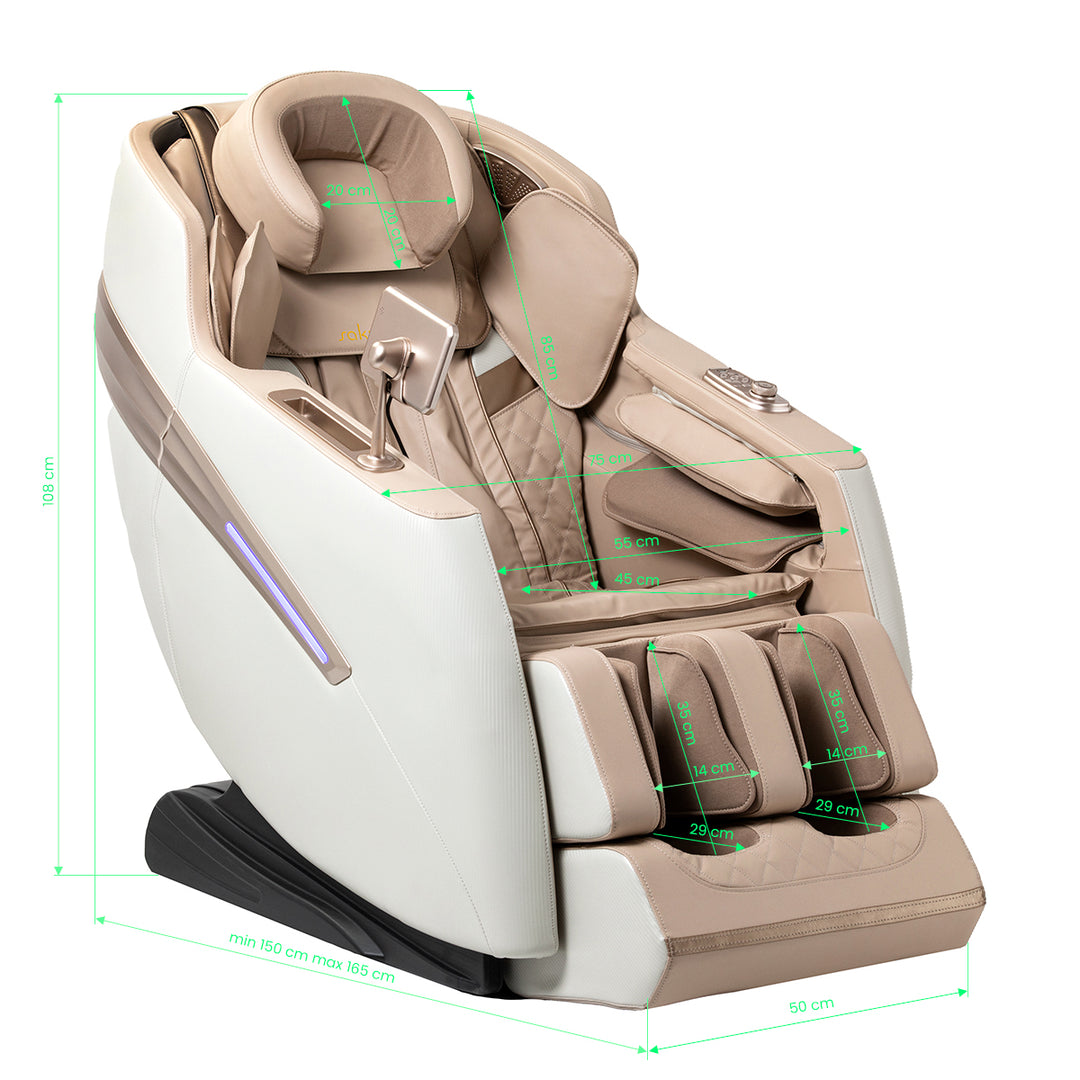 Massagesessel Elektrisch Sakura Prime 101 Beige - Bild 18