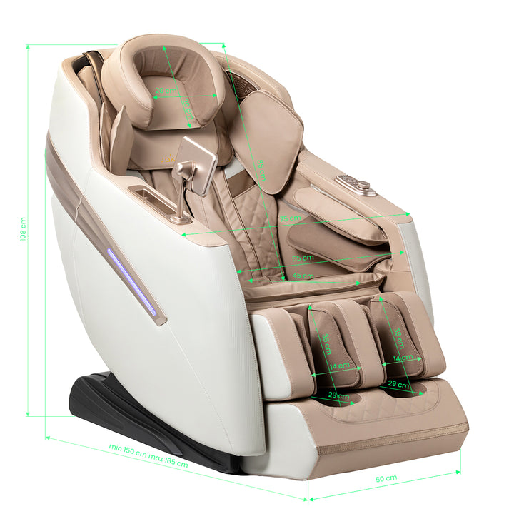 Massagesessel Elektrisch Sakura Prime 101 Beige - Bild 18