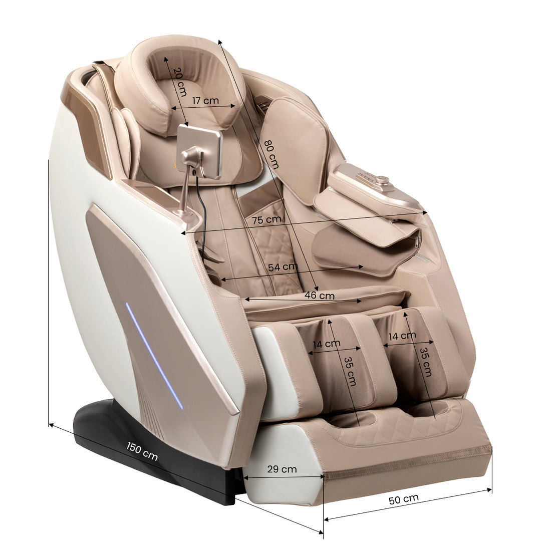 Massagesessel Elektrisch Sakura Prime 108 Beige - Bild 17
