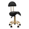 Sattelhocker mit Rückenlehne 6001 Gold-Schwarz - 2nd tier