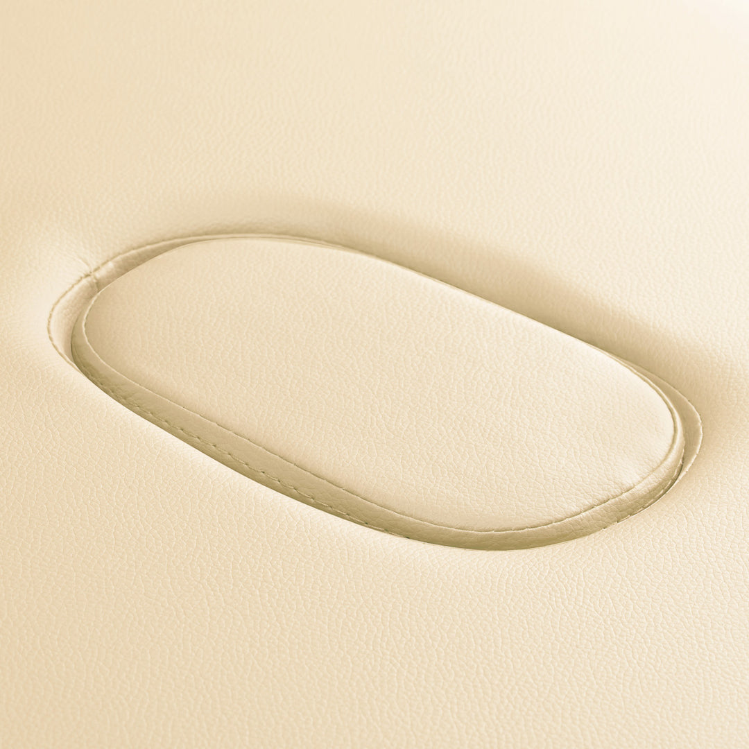 Massageliege Klappbar Aluminium Balance 2 Zonen Creme - Bild 8