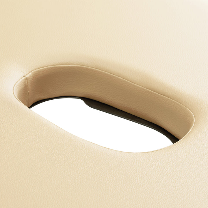 Massageliege Klappbar Aluminium Balance 2 Zonen Creme - Bild 9