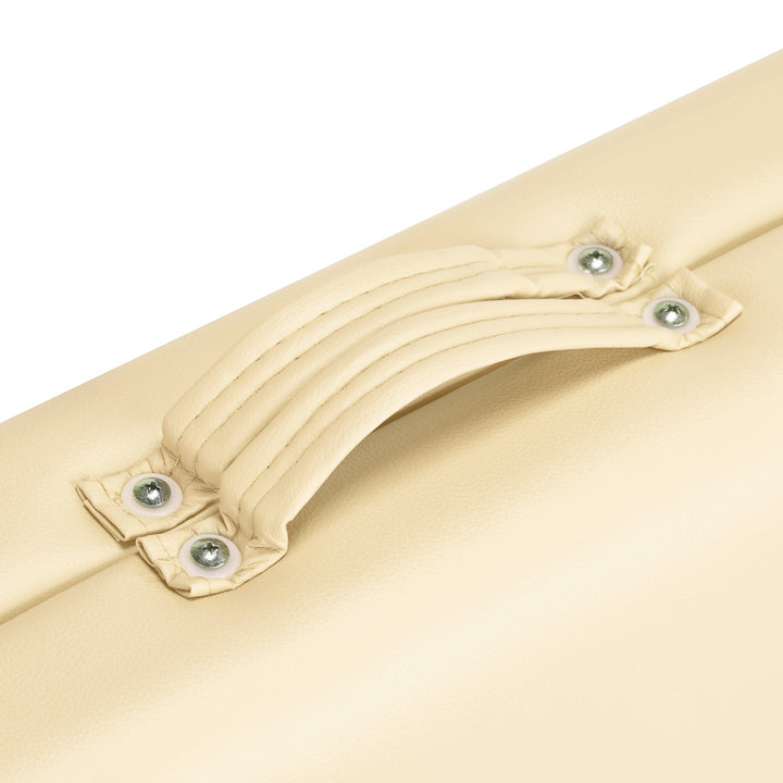 Massageliege Klappbar Aluminium Balance 2 Zonen Creme - Bild 12