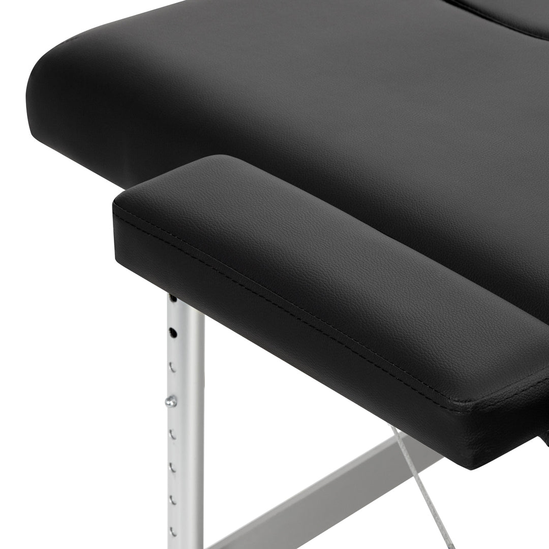 Massageliege Klappbar Aluminium Balance 2 Zonen Schwarz - Bild 6