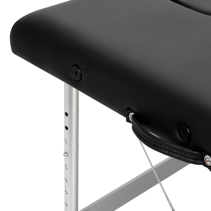 Massageliege Klappbar Aluminium Balance 2 Zonen Schwarz - Bild 7