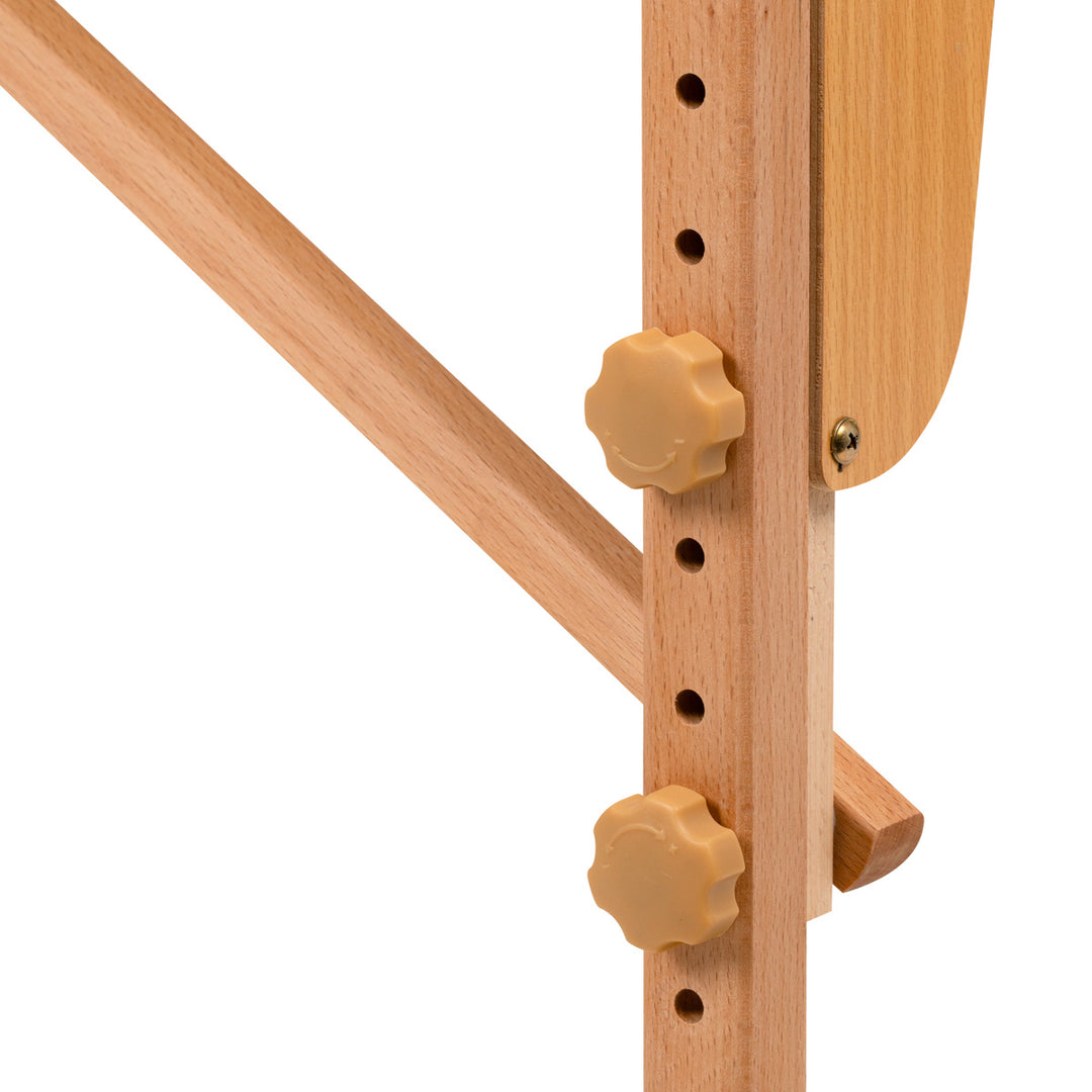 Massageliege Klappbar Buchenholz Balance 2 Zonen Weiß - Bild 11