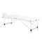 Massageliege Klappbar Aluminium Balance 3 Zonen Weiß