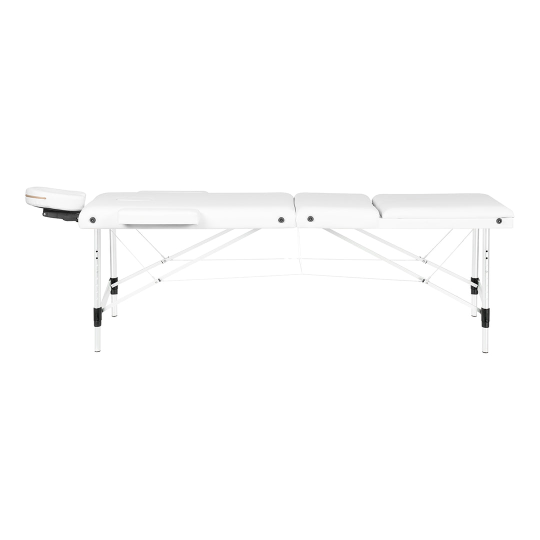 Massageliege Klappbar Aluminium Balance 3 Zonen Weiß - Bild 2