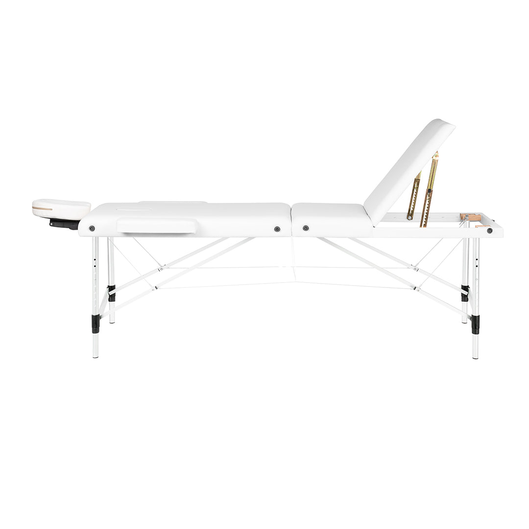 Massageliege Klappbar Aluminium Balance 3 Zonen Weiß - Bild 3