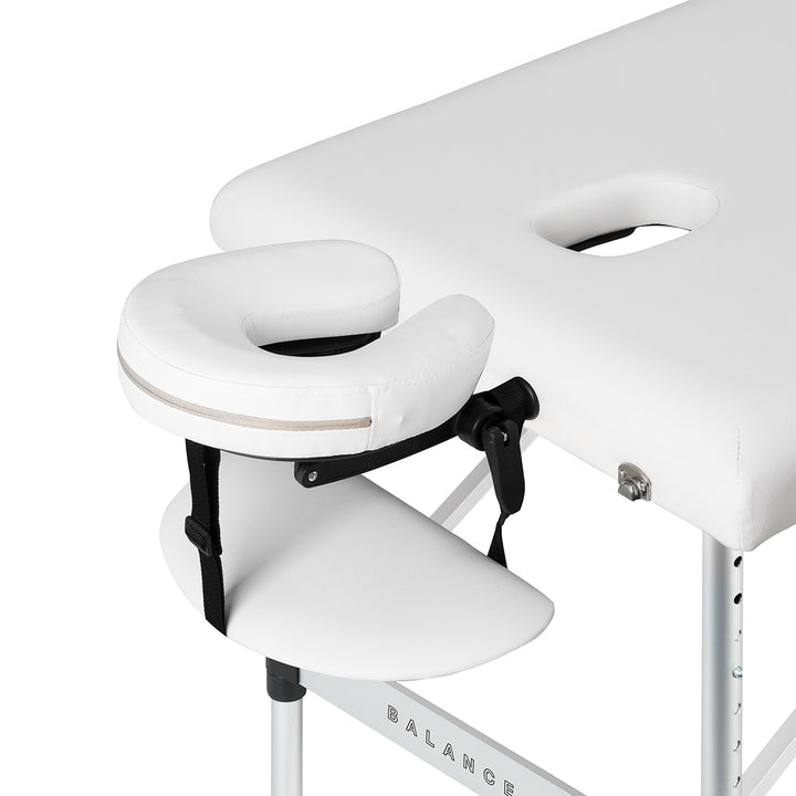 Massageliege Klappbar Aluminium Balance 3 Zonen Weiß - Bild 4