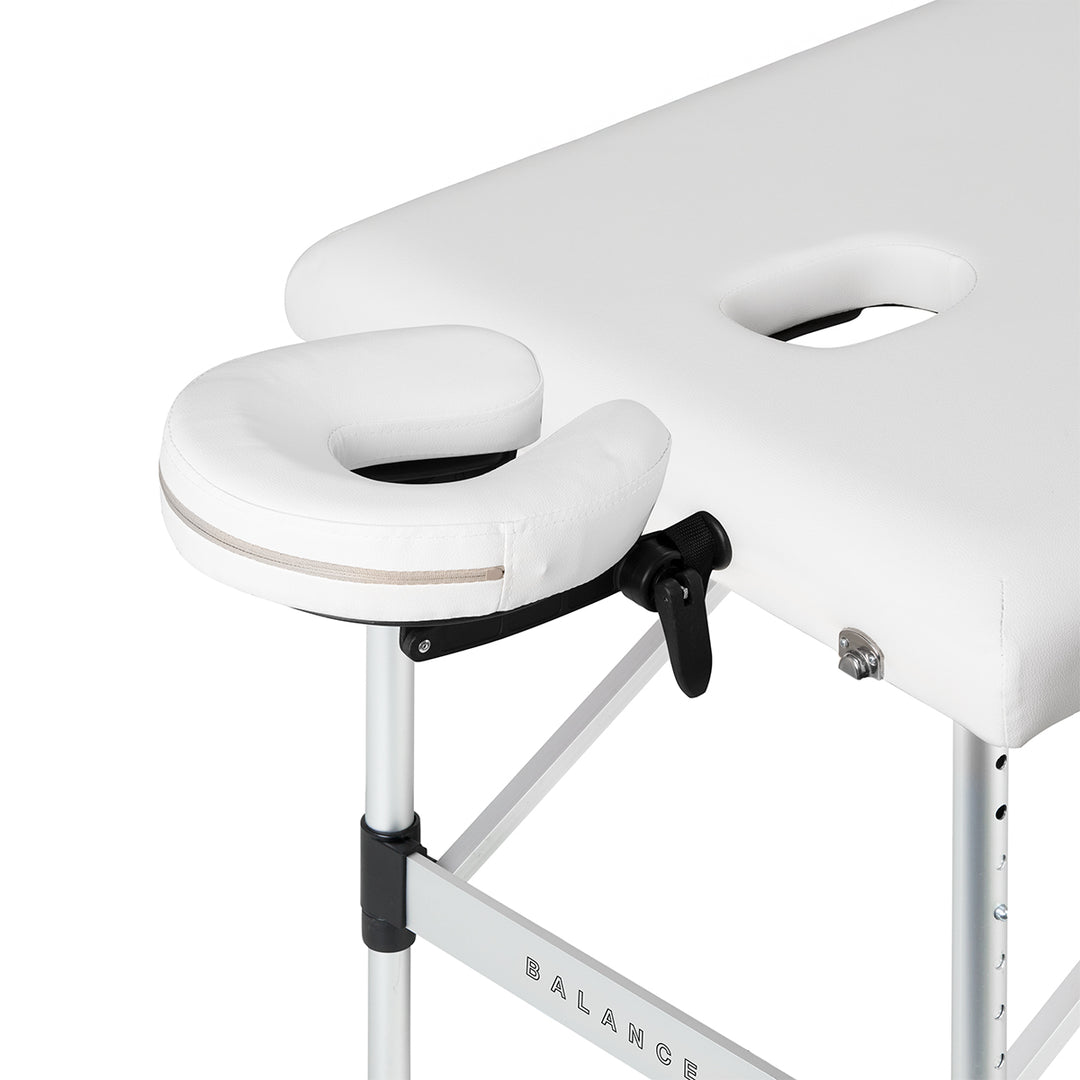 Massageliege Klappbar Aluminium Balance 3 Zonen Weiß - Bild 5