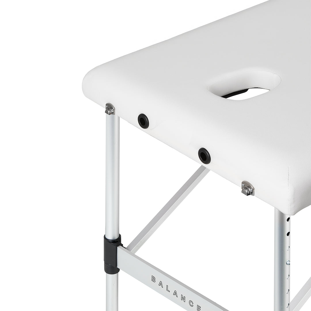 Massageliege Klappbar Aluminium Balance 3 Zonen Weiß - Bild 6