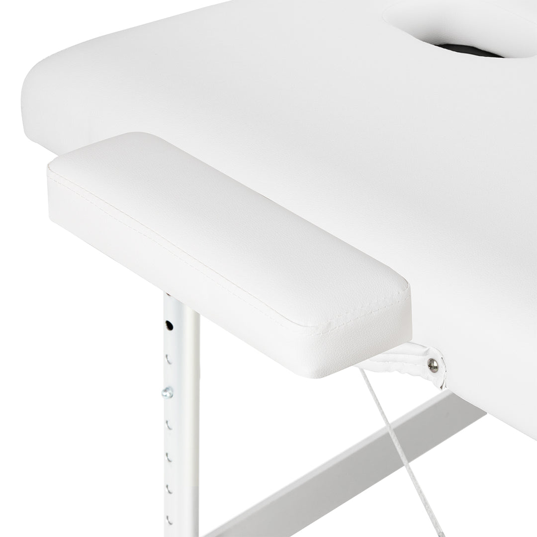 Massageliege Klappbar Aluminium Balance 3 Zonen Weiß - Bild 7