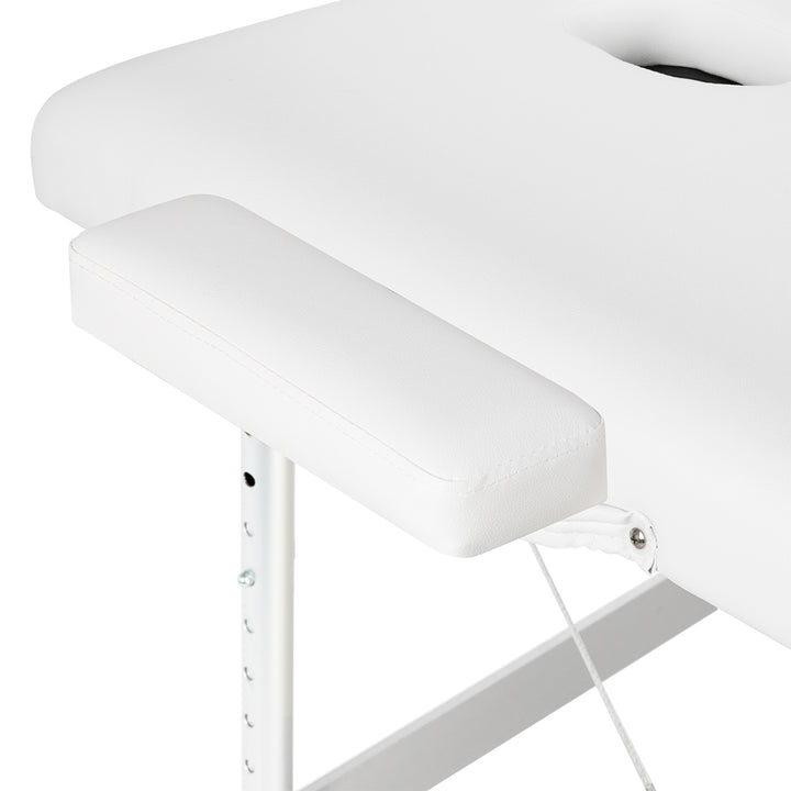 Massageliege Klappbar Aluminium Balance 3 Zonen Weiß - Bild 7