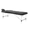 Massageliege Klappbar Aluminium Balance 3 Zonen Schwarz