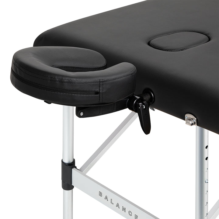 Massageliege Klappbar Aluminium Balance 3 Zonen Schwarz - Bild 5