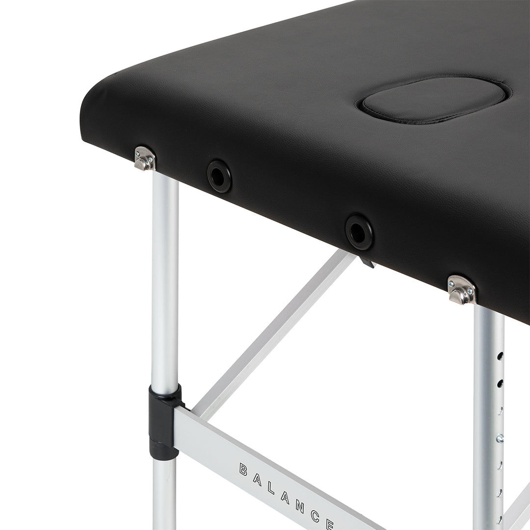 Massageliege Klappbar Aluminium Balance 3 Zonen Schwarz - Bild 6