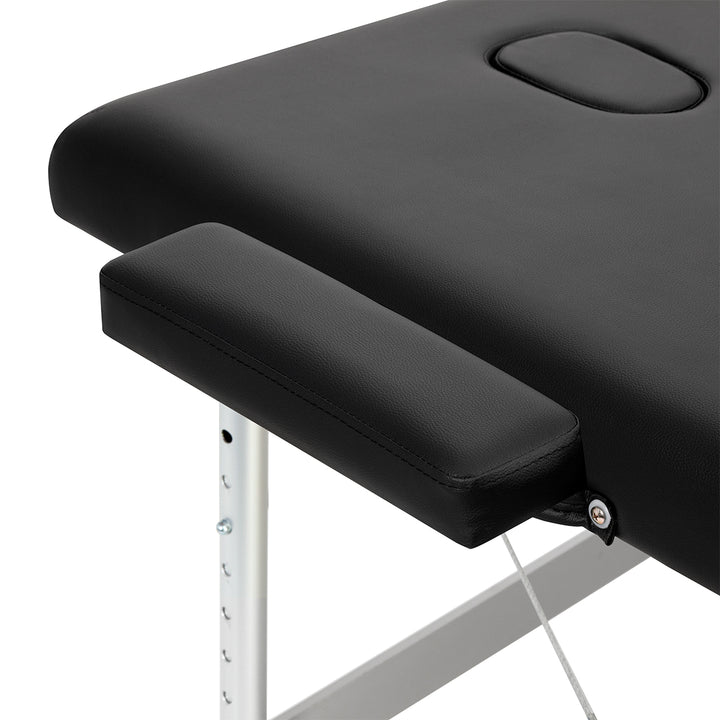 Massageliege Klappbar Aluminium Balance 3 Zonen Schwarz - Bild 7