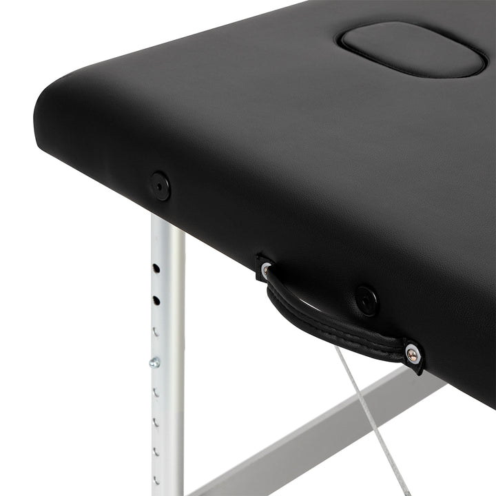 Massageliege Klappbar Aluminium Balance 3 Zonen Schwarz - Bild 8
