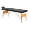 Massageliege Klappbar Holz Balance Lux 2 Zonen Schwarz
