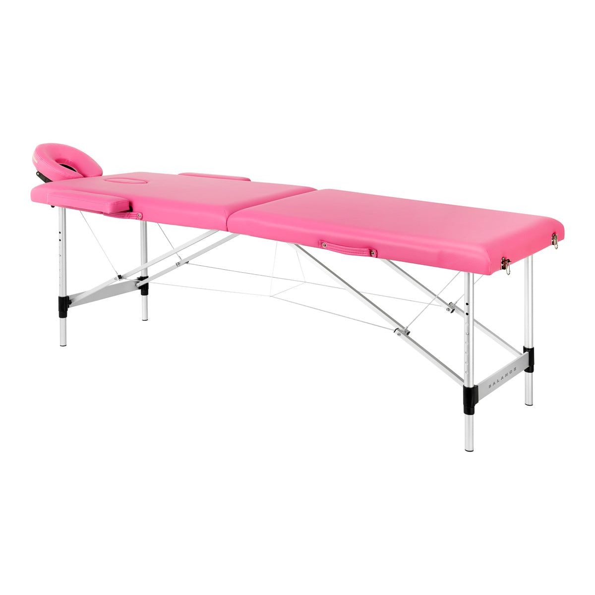 Massageliege Klappbar Aluminium Balance 2 Zonen Rosa